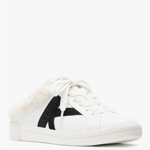 kate spade new york Women's 8B Signature Lace Up Mule